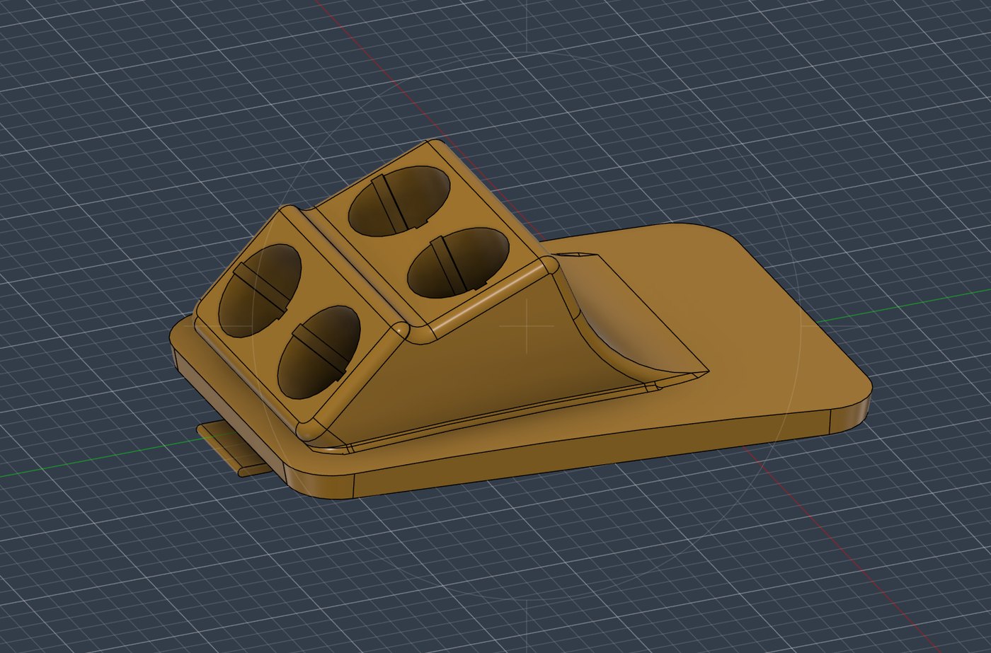 Custom part modeled in Fusion 360