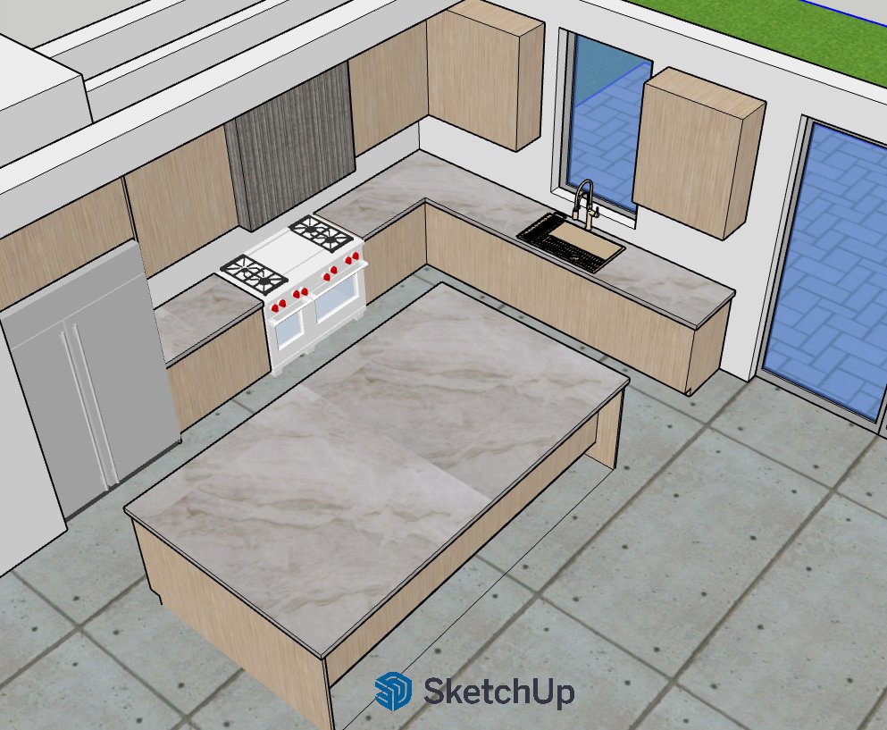 Kitchen interior design — 3D model